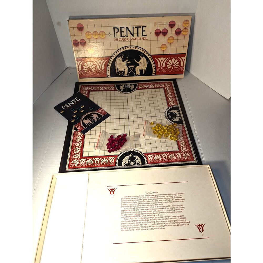 Vintage Vintage 1982 PENTE The Classic Game of Skill Complete Parker Brothers